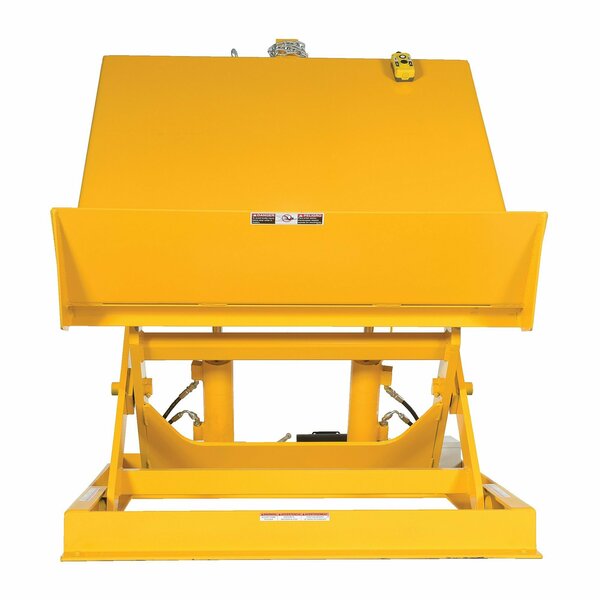 Vestil Ergo Lift/Tilt Table, 6000 lb. Cap, 115V/Ph 1, 54"W, 48"L ULTT-5448-6-YEL115-1